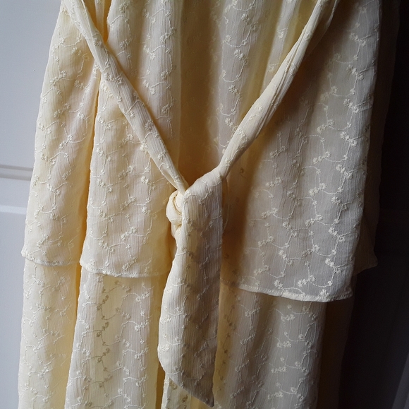 Gal Meets Glam Helena Eyelet Faux Wrap Dress NWT - Picture 8 of 16